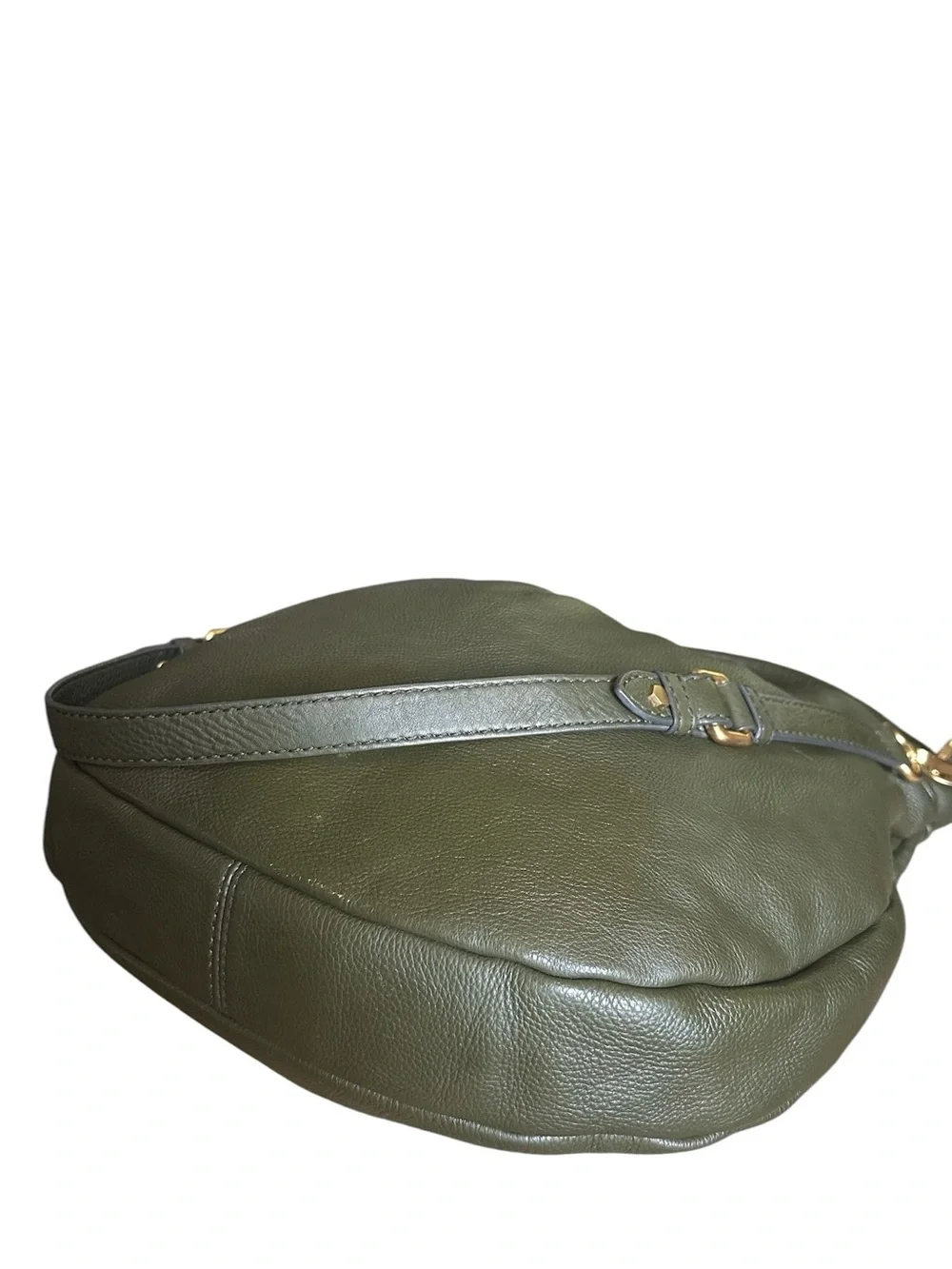 Marc by Marc Jacobs Standard Supply Workwear Olive Green Leather Hobo Bag